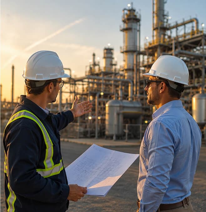 Engineers on site
